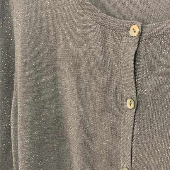 Falls Creek silver button up cardigan size xl - Picture 4 of 6